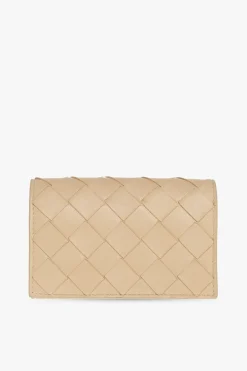 Bottega Veneta beżowy Skórzane etui na karty