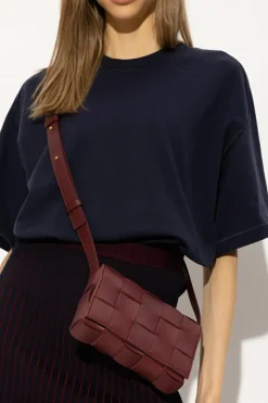 Bottega Veneta BORDO Torba na ramię ‘Cassette Small’