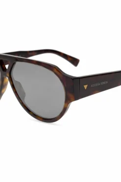 Bottega Veneta BRĄZOWY Okulary przeciwsłoneczne