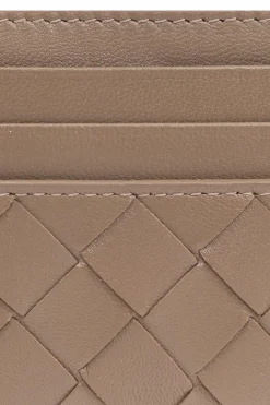 Bottega Veneta BRĄZOWY Skórzane etui na karty
