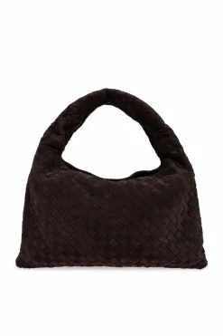 Bottega Veneta BRĄZOWY Torba do ręki `Hop Small`