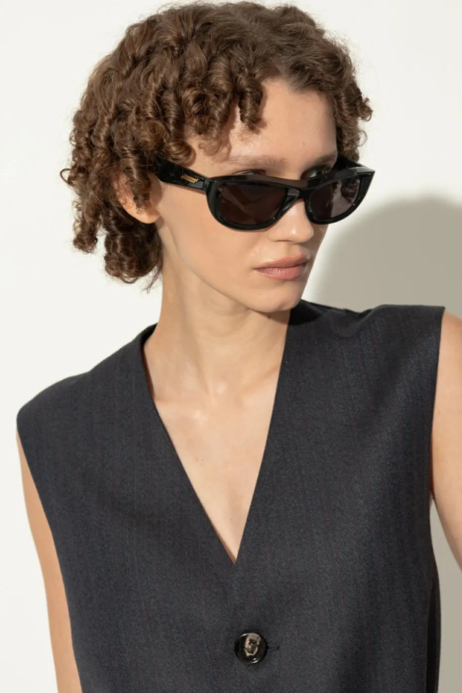 Bottega Veneta CZARNY Okulary przeciwsłoneczne