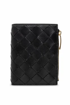 Bottega Veneta CZARNY Skórzany portfel