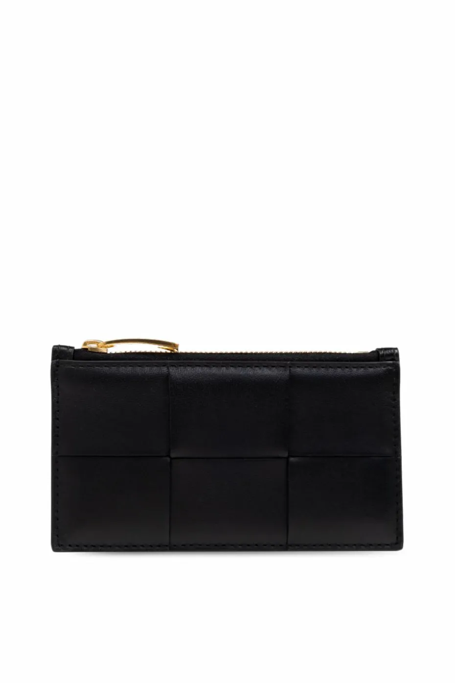 Bottega Veneta CZARNY Skórzane etui na karty