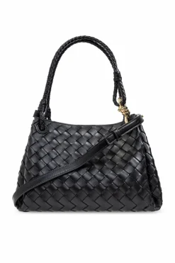 Bottega Veneta CZARNY Torba do ręki `Medium Parachute`