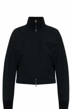 Bottega Veneta CZARNY Wełniana kurtka