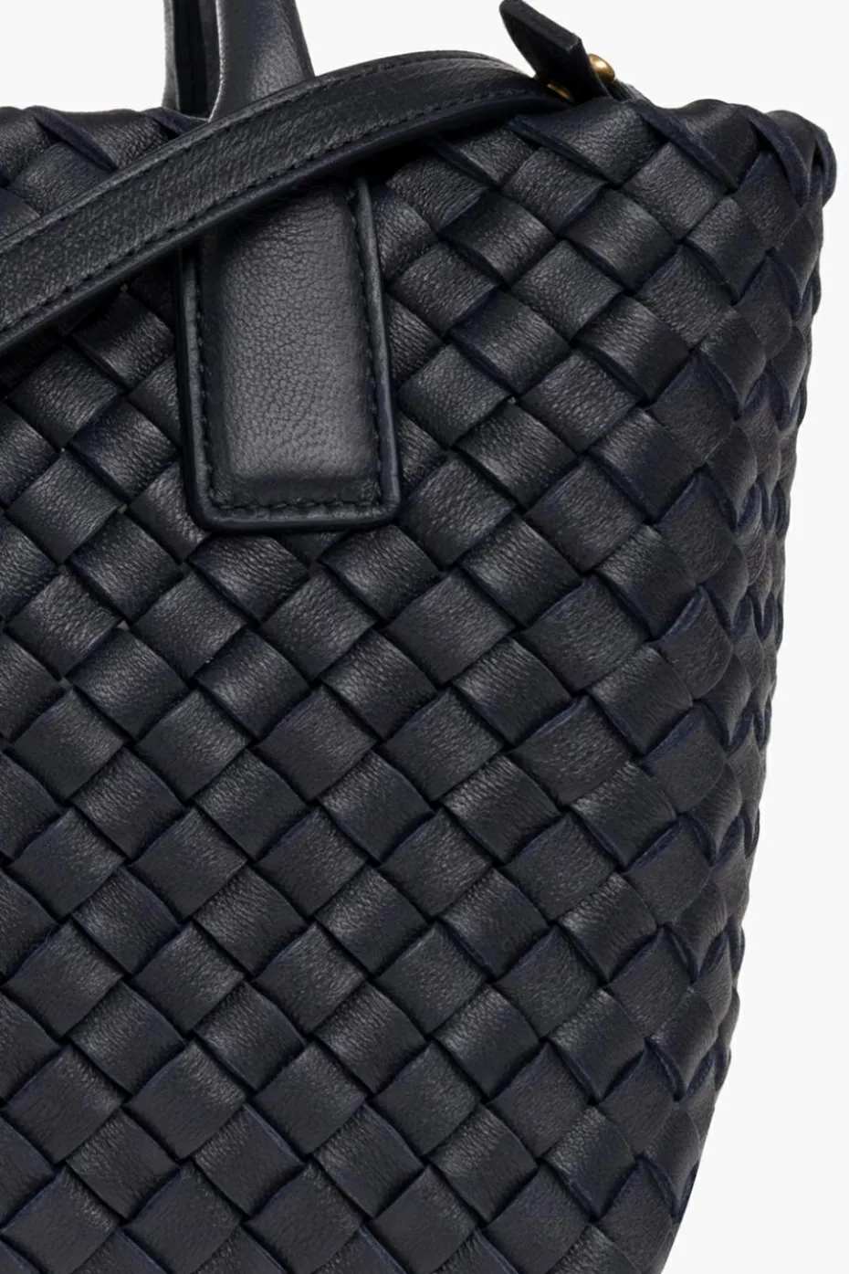 Bottega Veneta GRANATOWY Torba ‘Cabat Mini’ typu ‘shopper’