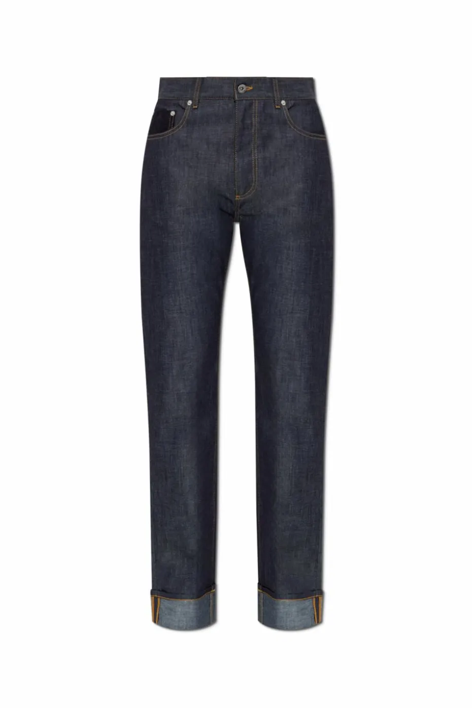 Bottega Veneta GRANATOWY Jeansy z logo