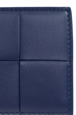 Bottega Veneta GRANATOWY Etui na karty