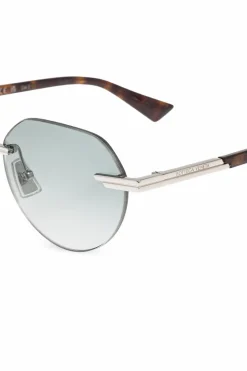 Bottega Veneta SREBRNY Okulary przeciwsłoneczne