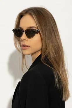 Bottega Veneta SREBRNY Okulary przeciwsłoneczne