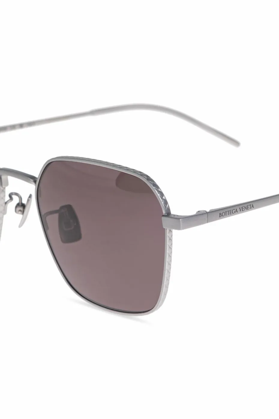 Bottega Veneta SREBRNY Okulary przeciwsłoneczne