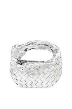 Bottega Veneta SREBRNY Torba do ręki `Mini Jodie`