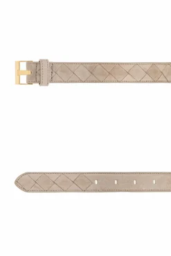 Bottega Veneta SZARY zamszowy pasek