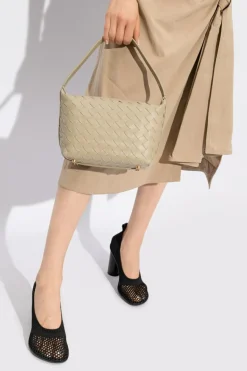 Bottega Veneta ZIELONY Skórzana torba na ramię