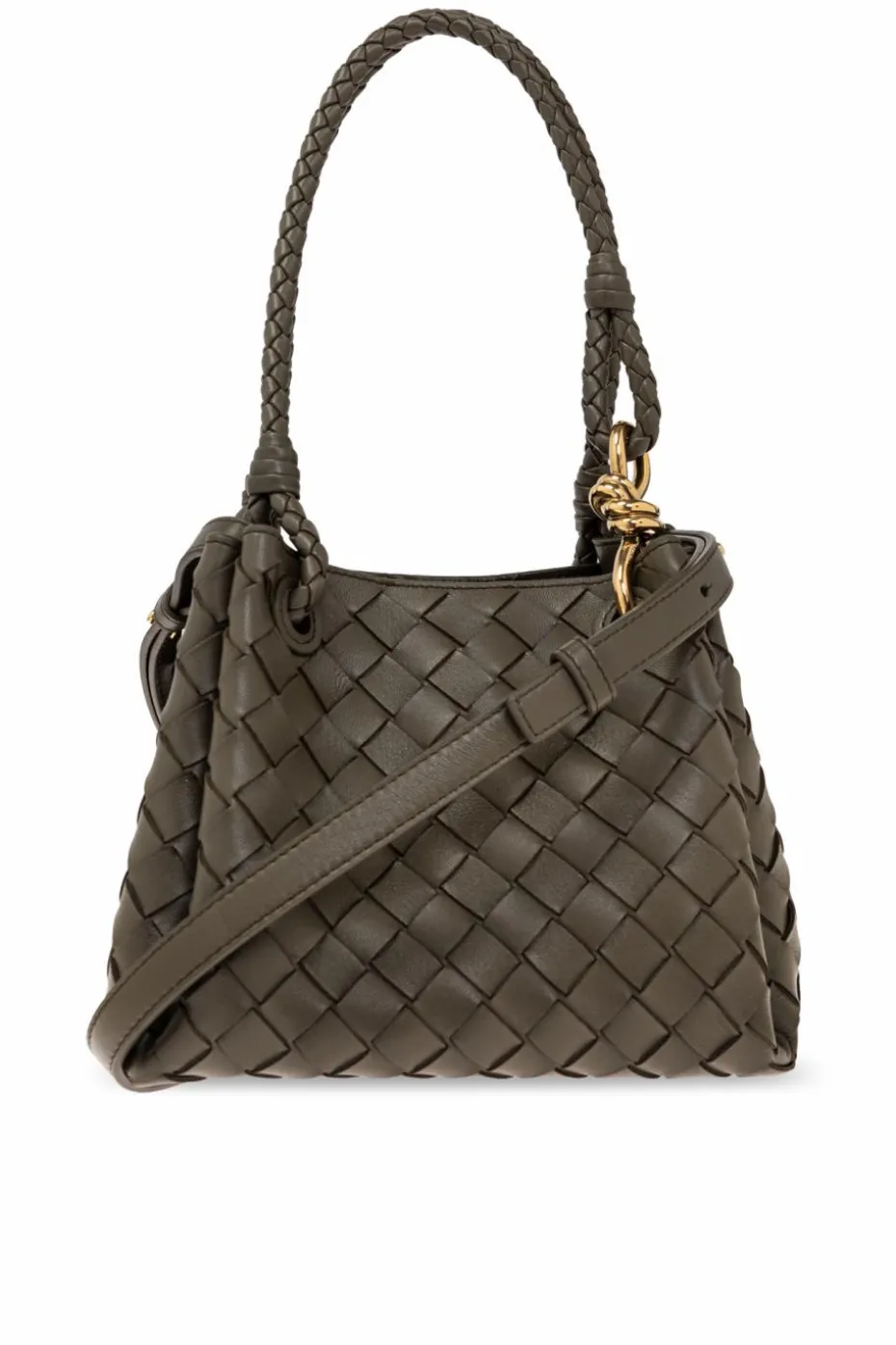 Bottega Veneta ZIELONY Torba do ręki `Parachute Small`