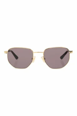 Bottega Veneta ZŁOTY Okulary przeciwsłoneczne