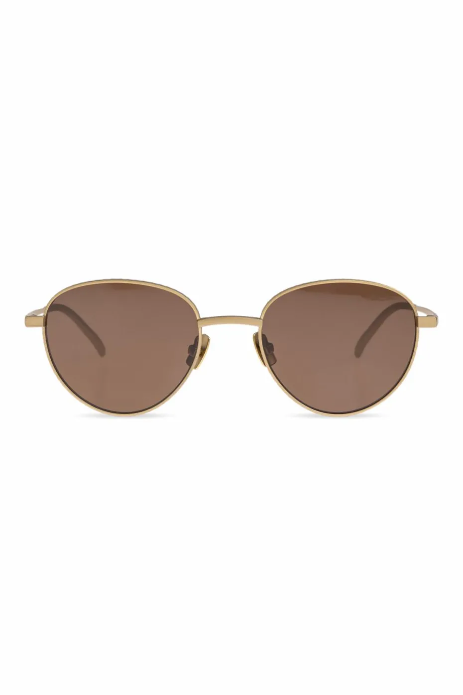 Bottega Veneta ZŁOTY Okulary przeciwsłoneczne