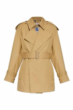 Burberry beżowy Bawełniany trencz