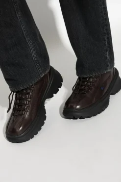 Burberry BRĄZOWY Skórzane buty