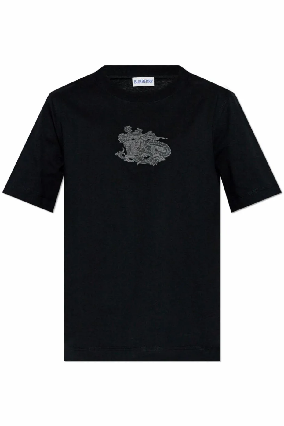 Burberry CZARNY Bawełniany t-shirt