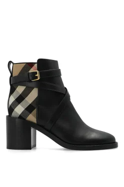 Burberry CZARNY Botki na obcasie ‘New Pryle’