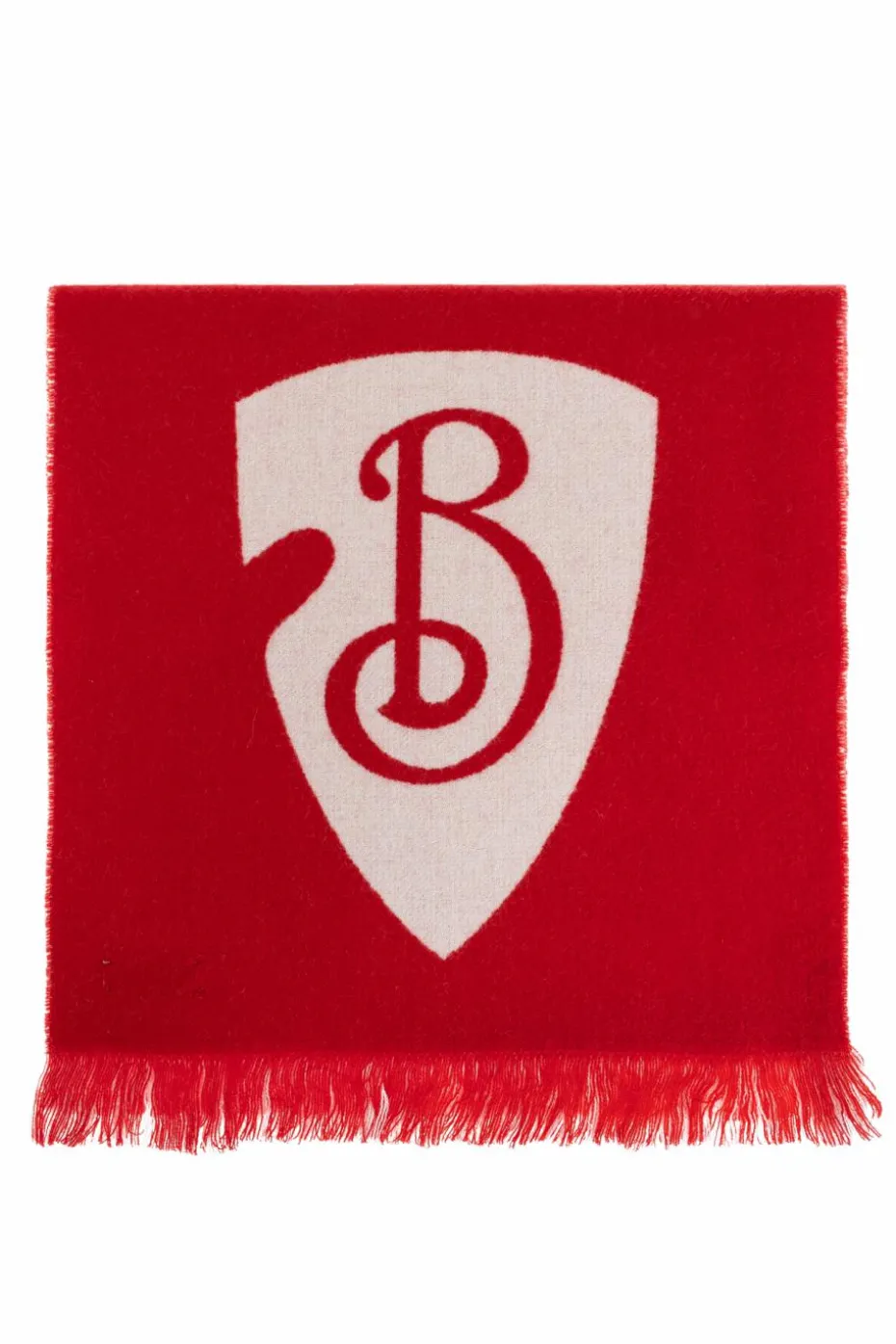 Burberry CZERWONY Wełniany szal