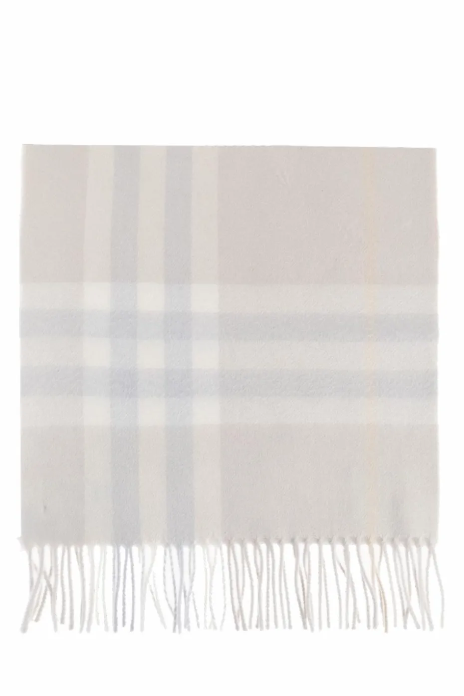 Burberry SZARY Kaszmirowy szal