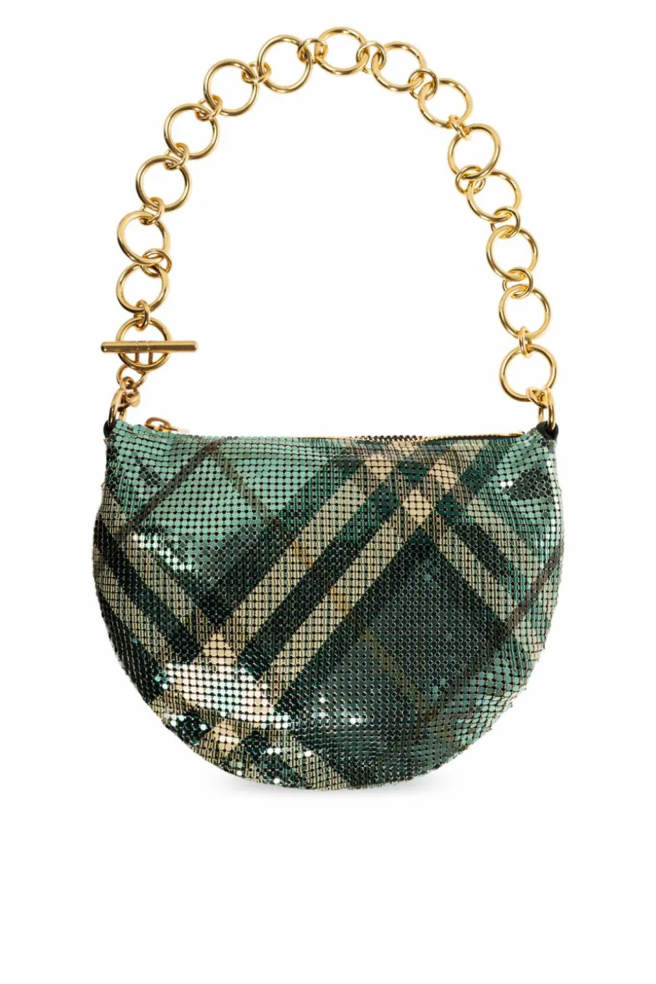 Burberry ZIELONY Torba do ręki `Chainmail`