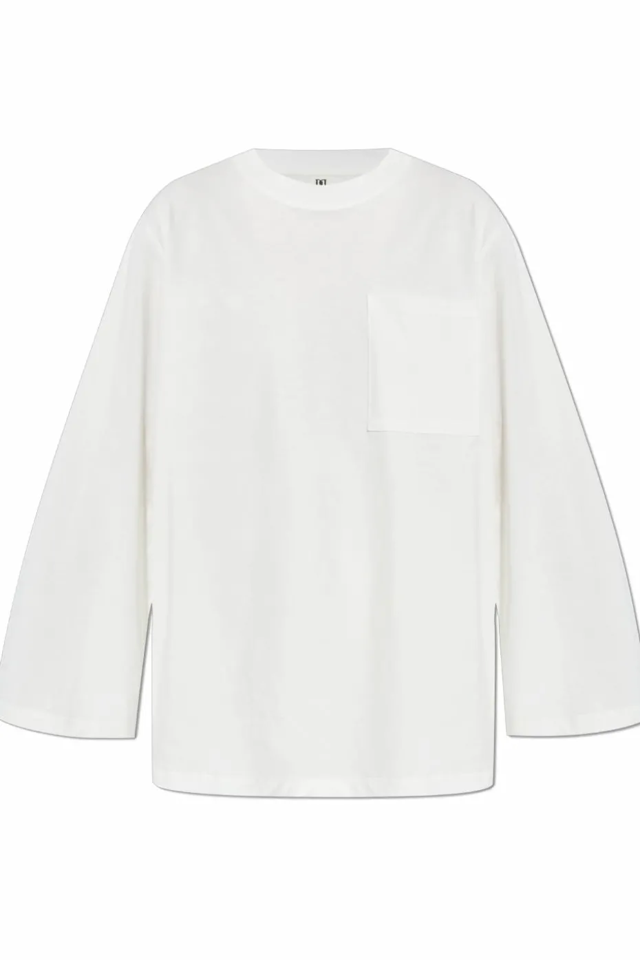 By Malene Birger BIAŁY T-shirt `Fayeh` z długimi rękawami
