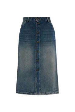 Carhartt WIP NIEBIESKI Spódnica jeansowa