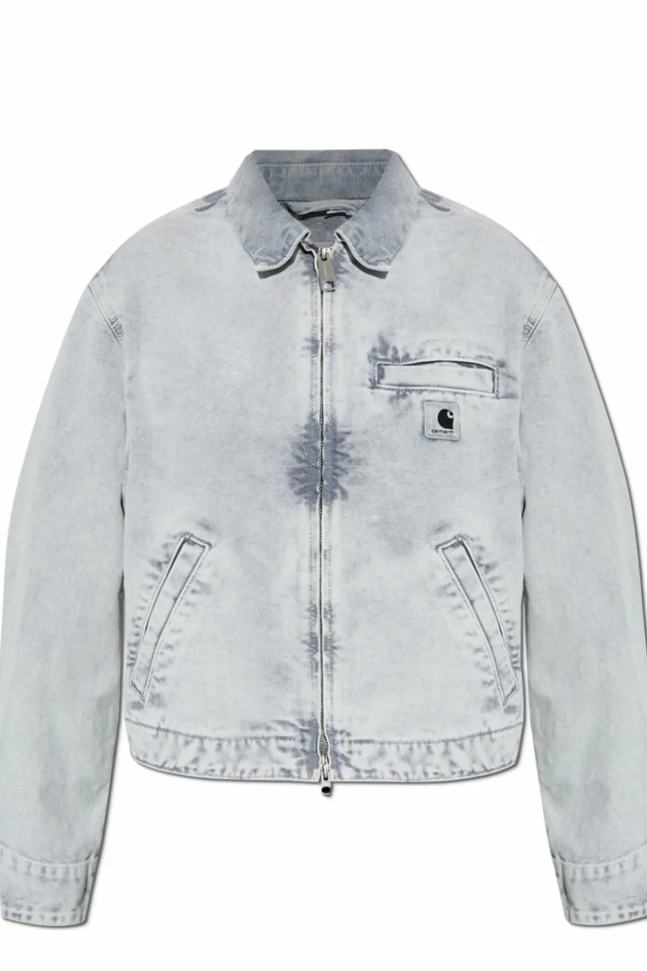Carhartt WIP SZARY Jeansowa kurtka