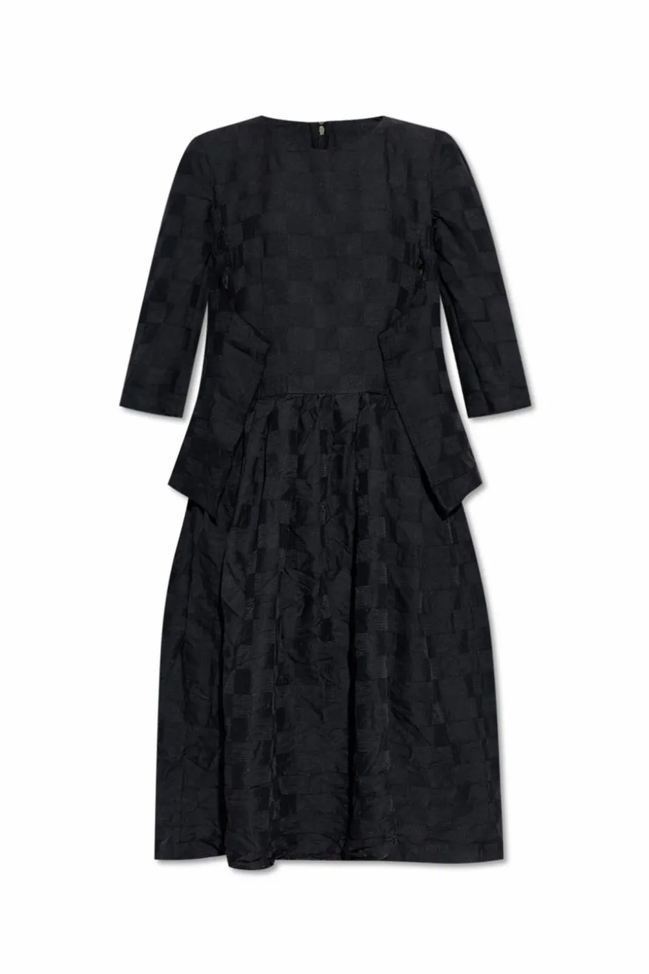 CDG by Comme des Garçons CZARNY Sukienka ze wzorem w kratę