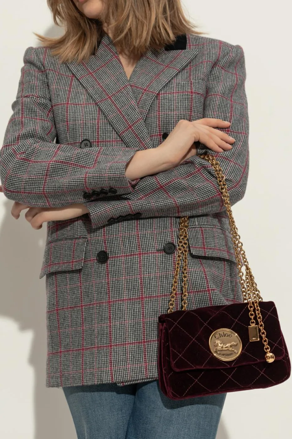 Chloé BORDO Torba na ramię `Chloé Heritage Small`
