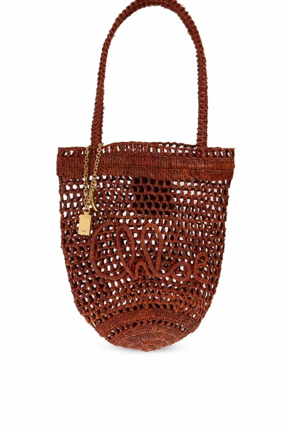 Chloé BRĄZOWY Torba na ramię `Summer Banana Small`
