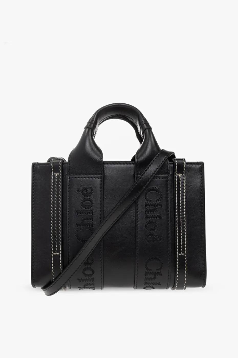 Chloé CZARNY Torba na ramię ‘Woody Mini’