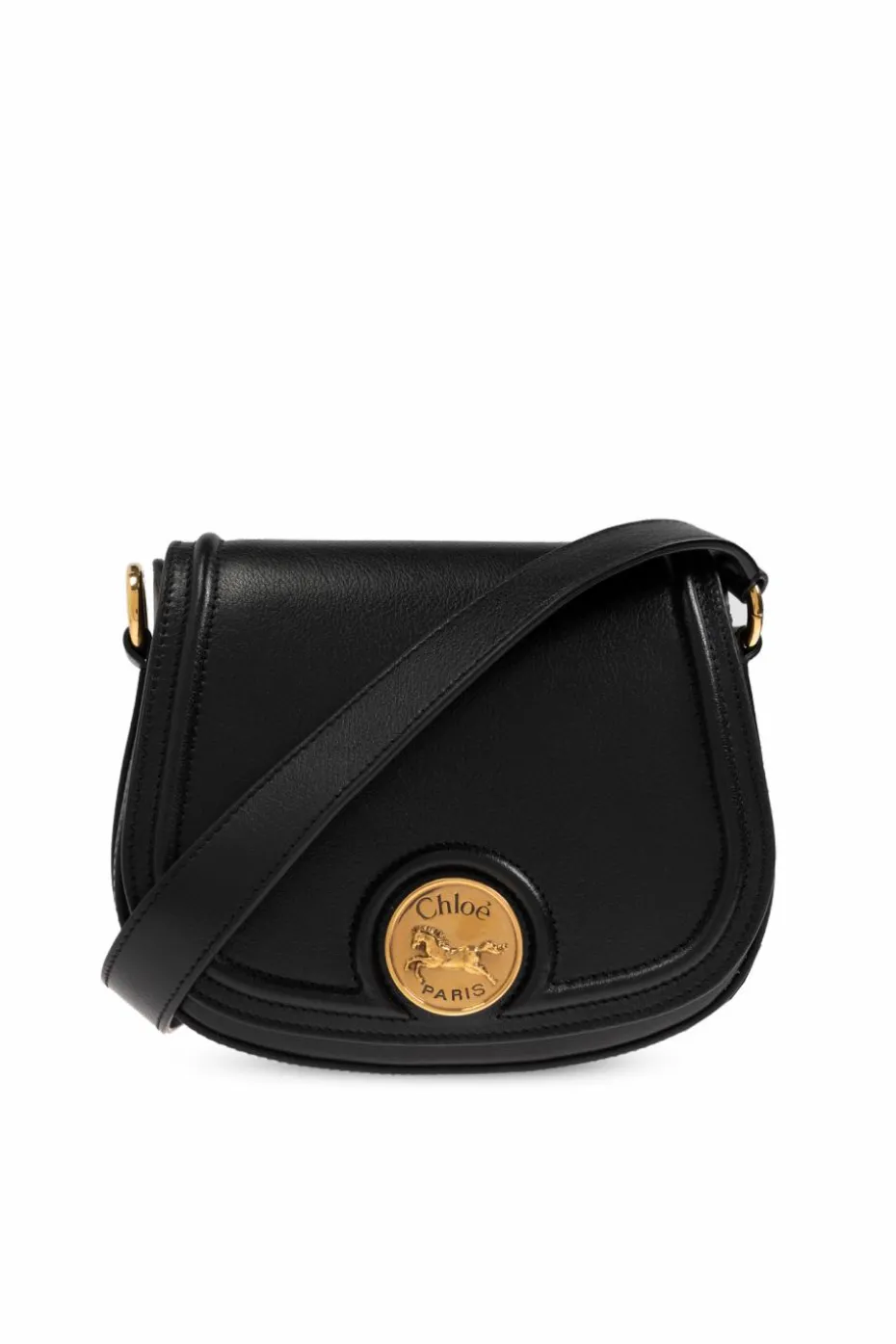 Chloé CZARNY Torba na ramię `Horse Medal Small`