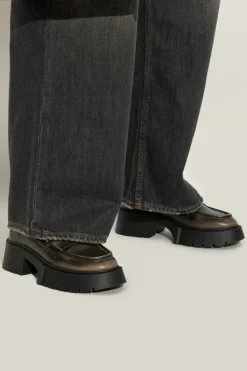 Coach BRĄZOWY Buty `Leah` typu `loafers`