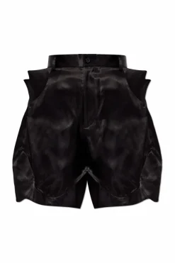 Comme des Garçons Noir Kei Ninomiya CZARNY Szorty z przeszyciem