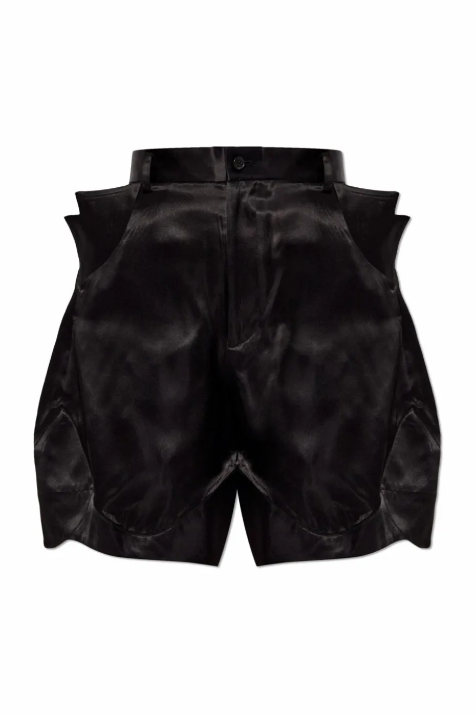 Comme des Garçons Noir Kei Ninomiya CZARNY Szorty z przeszyciem
