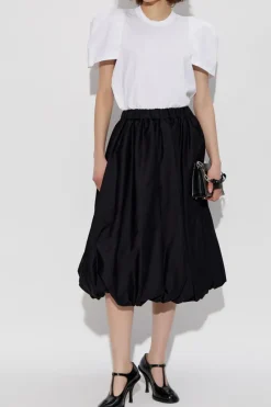 Comme des Garçons Noir Kei Ninomiya CZARNY Rozkloszowana spódnica