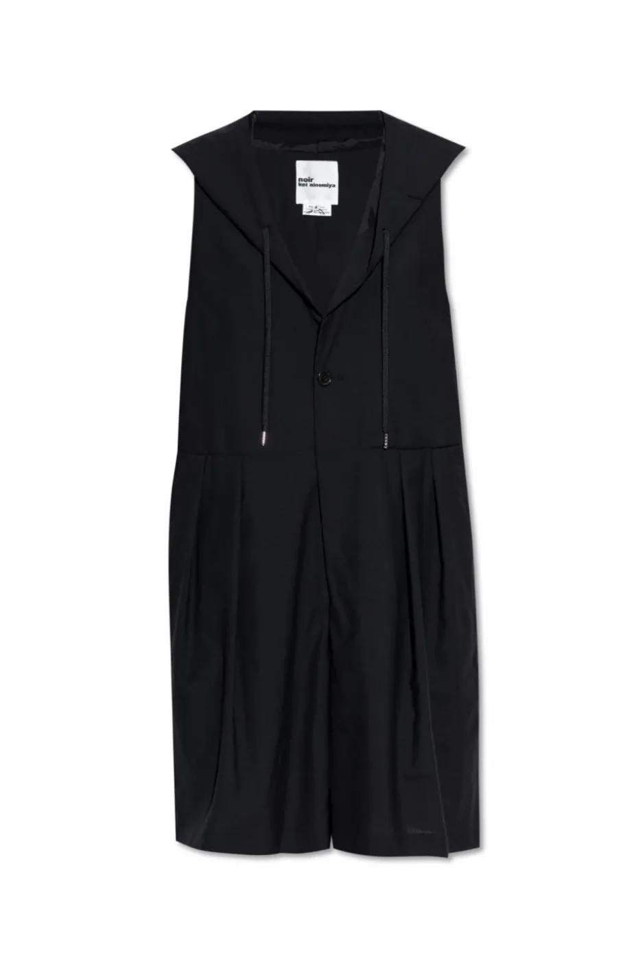 Comme des Garçons Noir Kei Ninomiya CZARNY Wełniany kombinezon