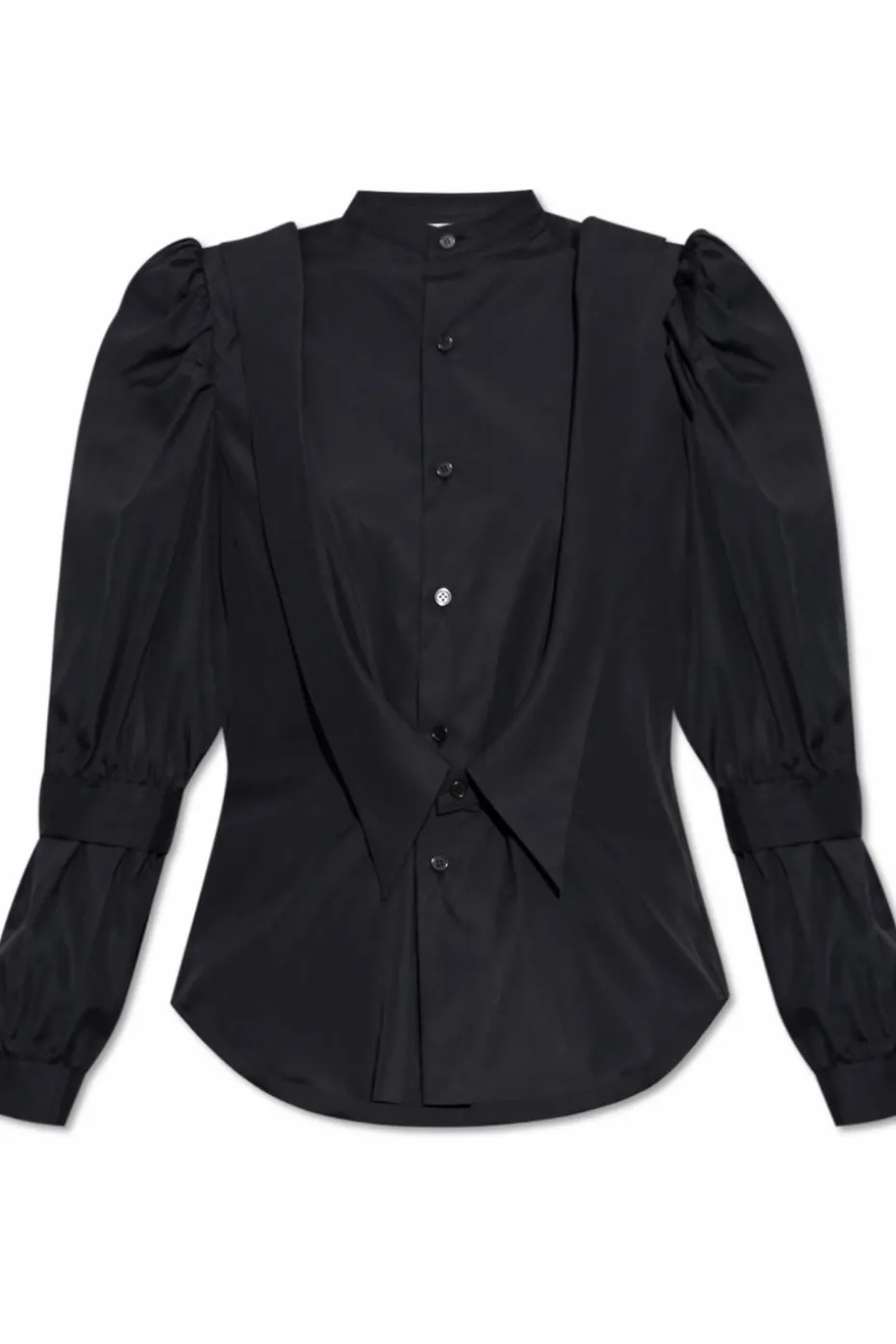 Comme des Garçons Noir Kei Ninomiya CZARNY Koszula z bufiastymi rękawami