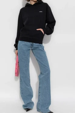 Coperni CZARNY Bluza z kapturem