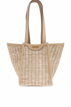 Cult Gaia beżowy Torba do ręki `Saddie Small`