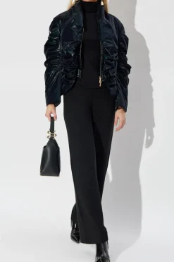 Cult Gaia GRANATOWY Kurtka `Evander`