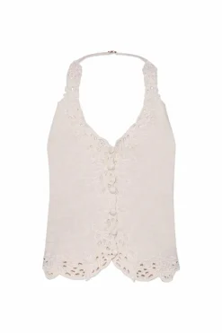Cult Gaia kremowy Top `Nat`