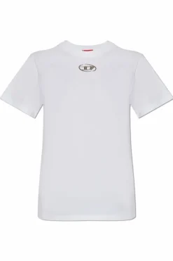 Diesel BIAŁY T-shirt `T-REGS-OD-Q1`