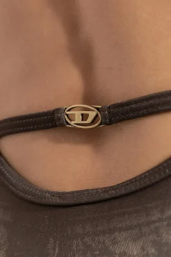 Diesel BRĄZOWY Jednoczęściowy kostium kąpielowy `MARILYN-DNM`