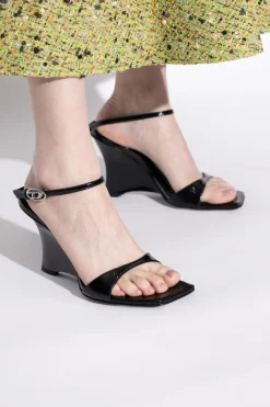 Diesel CZARNY Buty na koturnie `D-AMBER`
